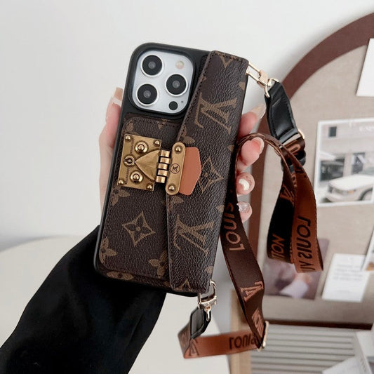 Lou Lock Card Bag Crossbody Chain iPhone etui