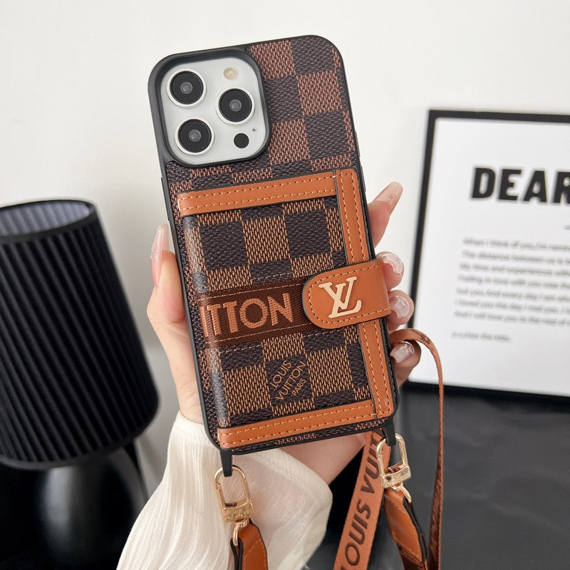 Lou Card Bag Chain Classic Καφέ Θήκη iPhone