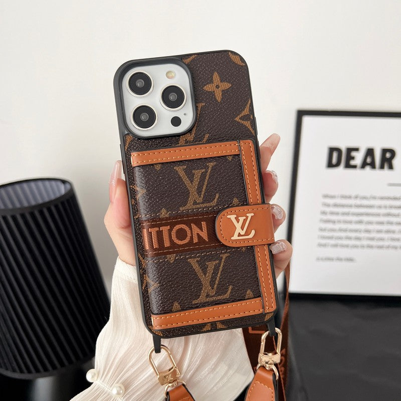 Lou Card Bag Chain Classic Καφέ Θήκη iPhone