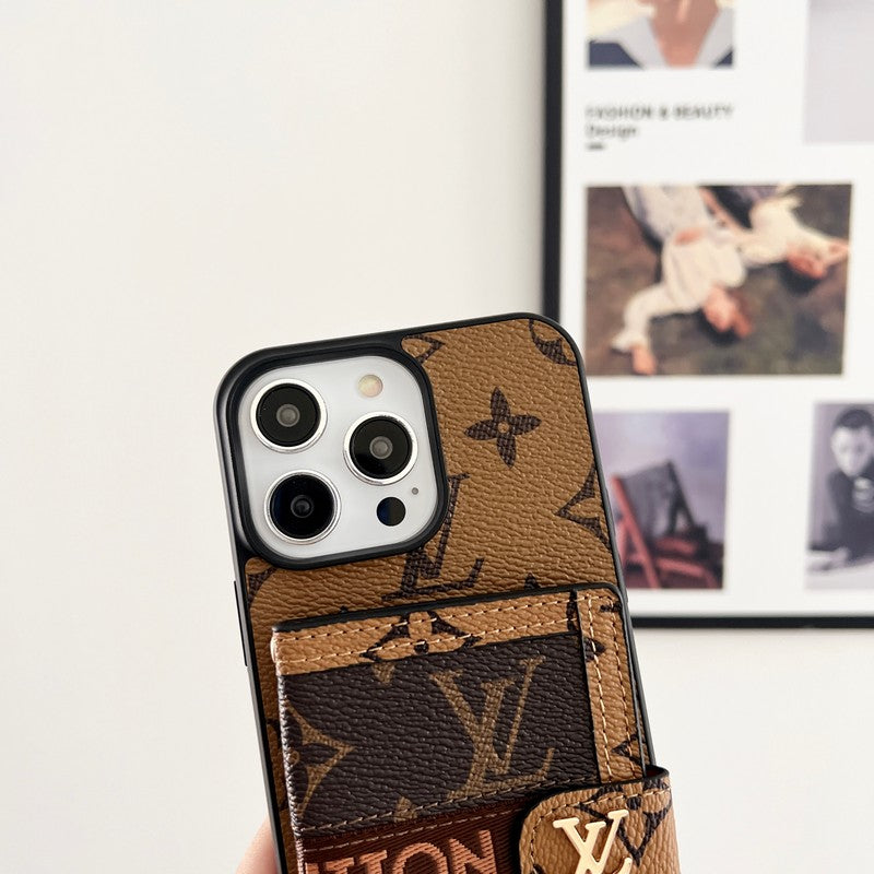 Lou Card Bag Chain Classic Καφέ Θήκη iPhone