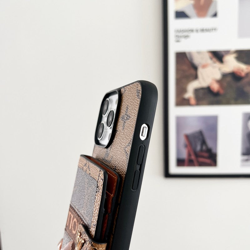 Lou Card Bag Chain Classic Καφέ Θήκη iPhone