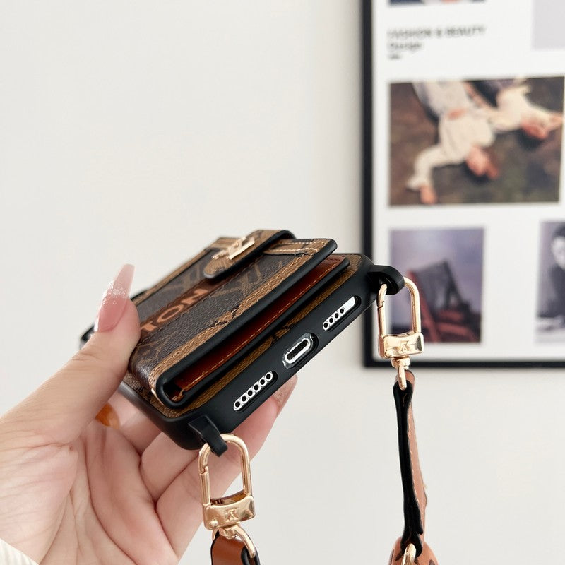 Lou Card Bag Chain Classic Καφέ Θήκη iPhone