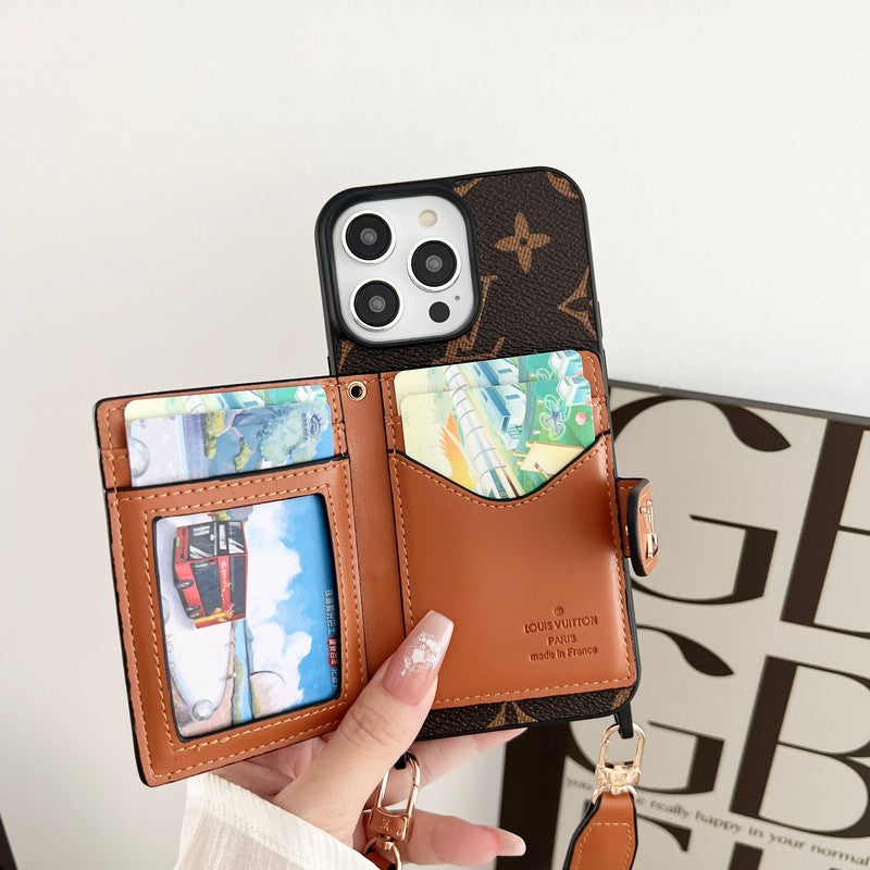 Lou Card Bag Chain Classic Καφέ Θήκη iPhone