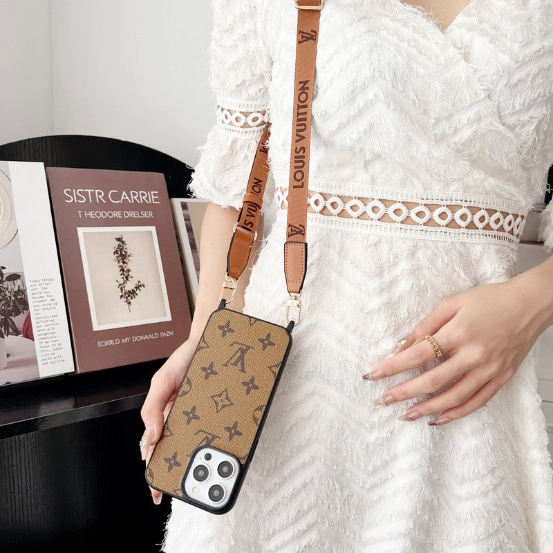 Lou Brown Crossbody iPhone etui