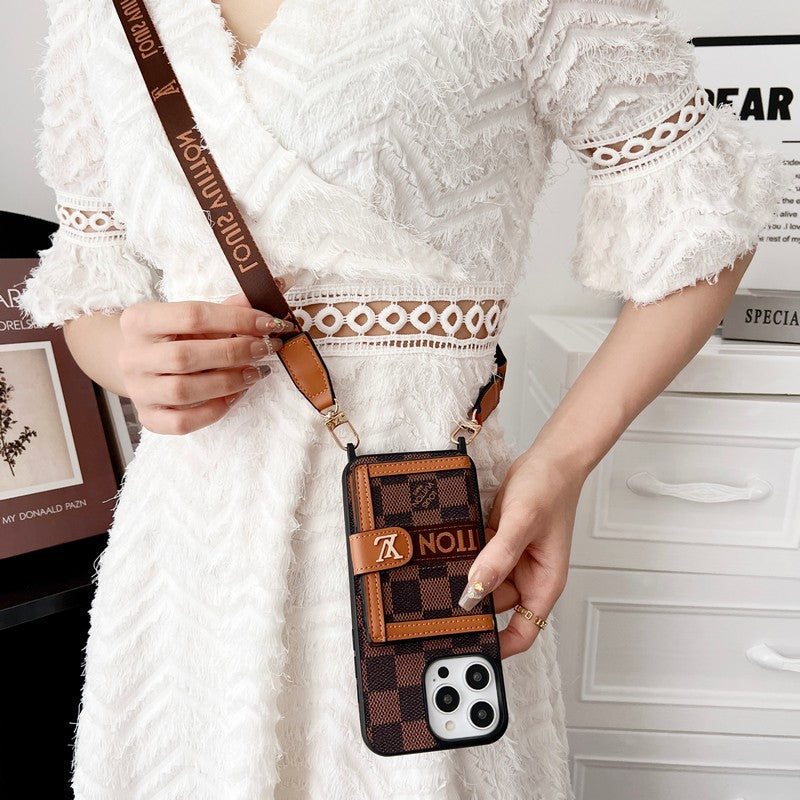 Lou Card Bag Chain Classic Καφέ Θήκη iPhone