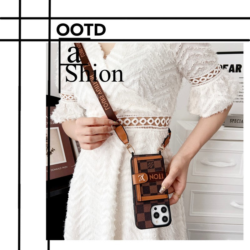 Lou Card Bag Chain Classic Καφέ Θήκη iPhone