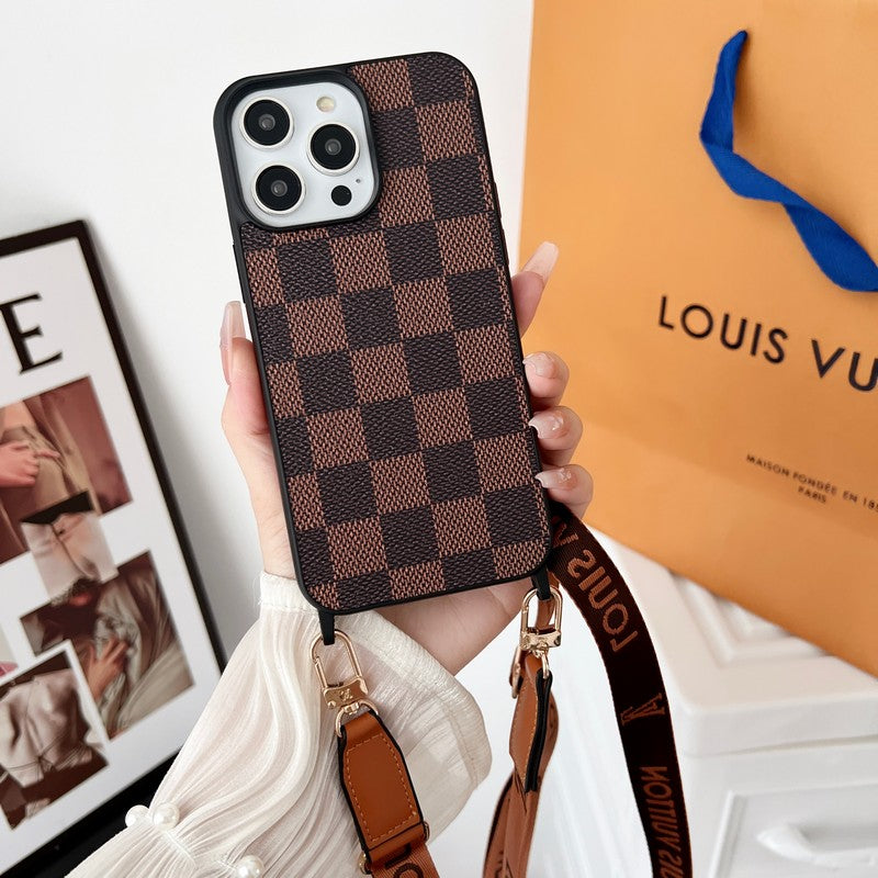 Lou Brown Crossbody iPhone etui
