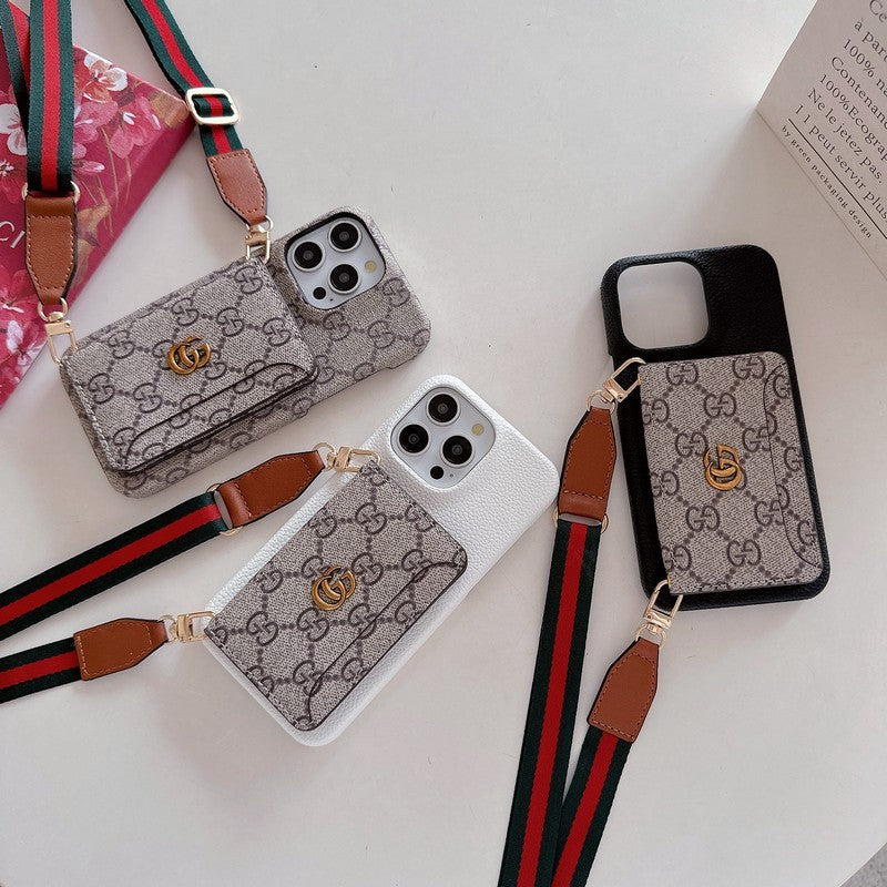 Mála Cárta GG Cás iPhone Clasaiceach Crossbody