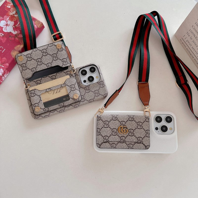 Mála Cárta GG Cás iPhone Clasaiceach Crossbody