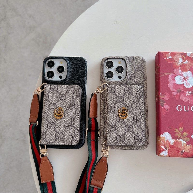 Mála Cárta GG Cás iPhone Clasaiceach Crossbody
