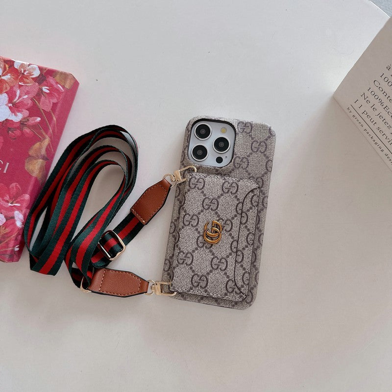 Mála Cárta GG Cás iPhone Clasaiceach Crossbody