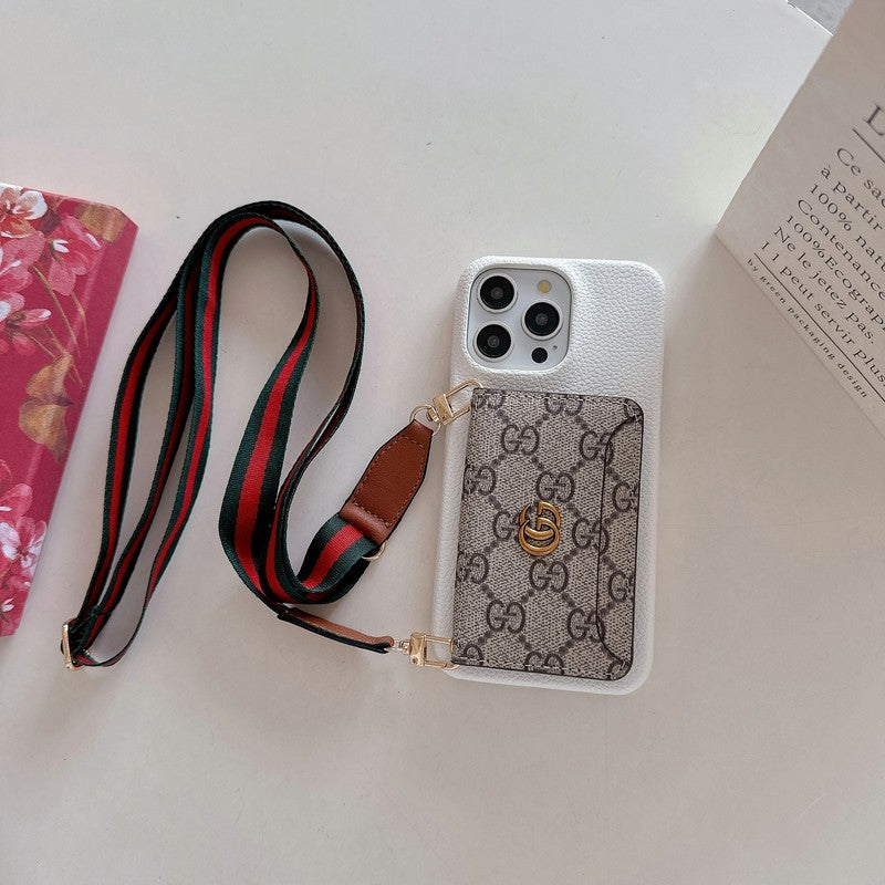Mála Cárta GG Cás iPhone Clasaiceach Crossbody
