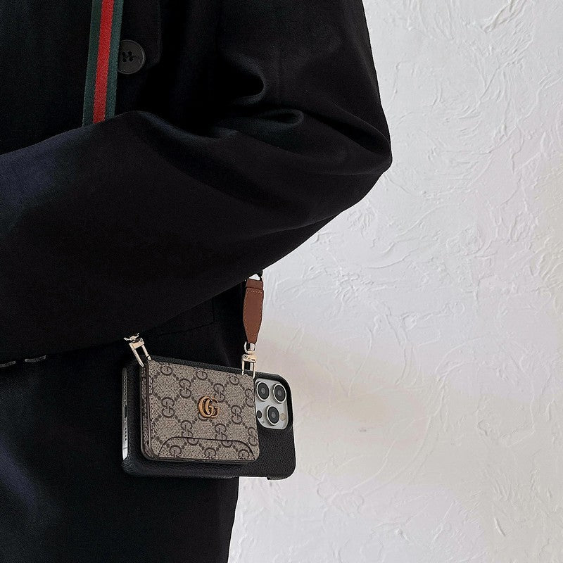 Mála Cárta GG Cás iPhone Clasaiceach Crossbody