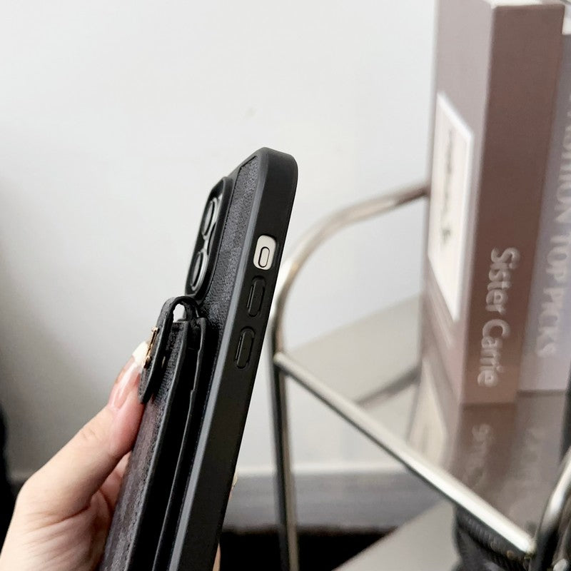 Lou Black & Cás iPhone Mála Cártaí Bán Crossbody