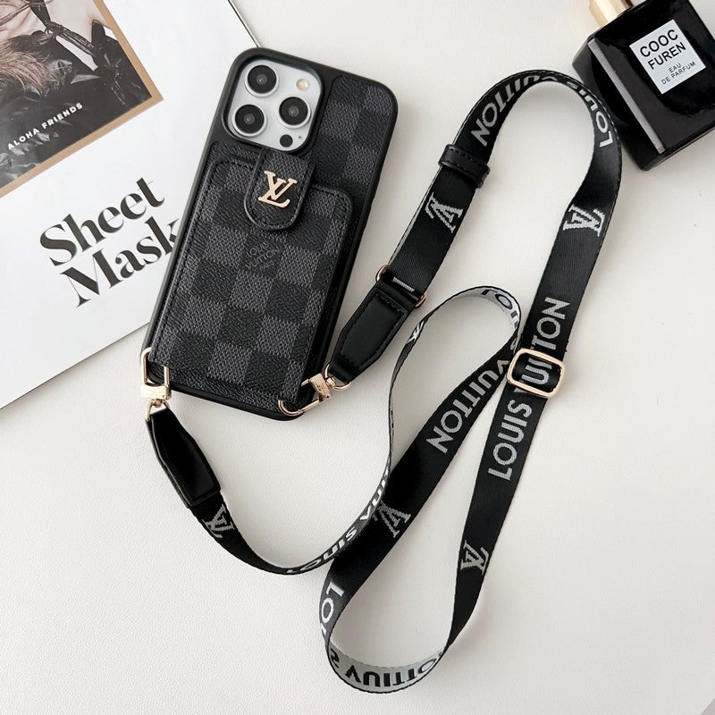 Lou Black & Cás iPhone Mála Cártaí Bán Crossbody