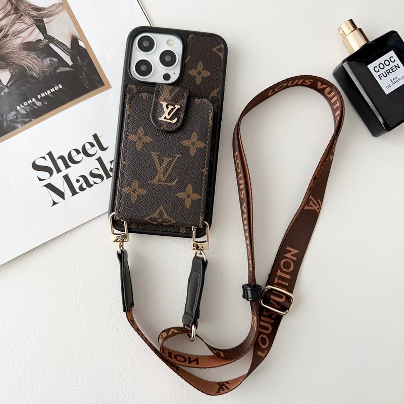 Étui pour iPhone Sac à cartes à bandoulière Lou Classic