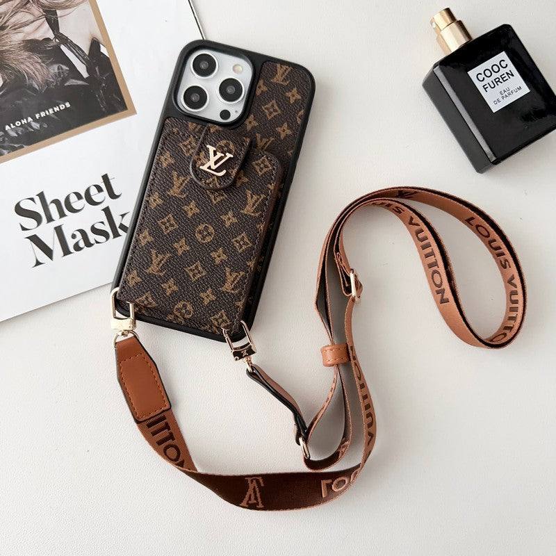 Étui pour iPhone Sac à cartes à bandoulière Lou Classic