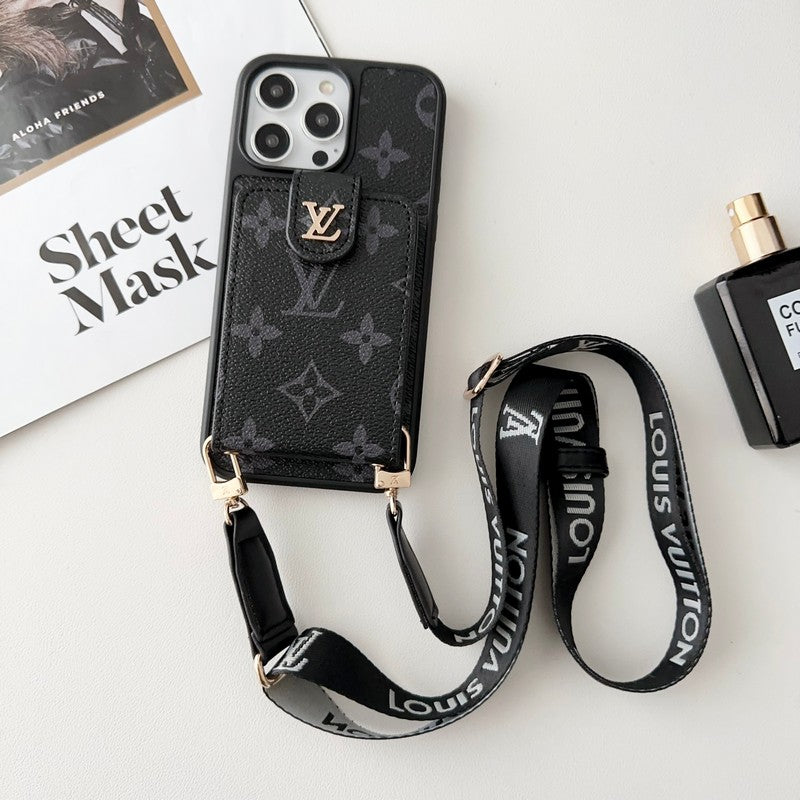 Lou Black & Cás iPhone Mála Cártaí Bán Crossbody