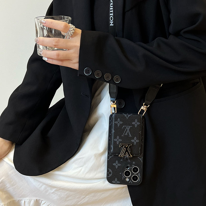 Lou Card Chain Τσάντα Μαύρη Θήκη iPhone