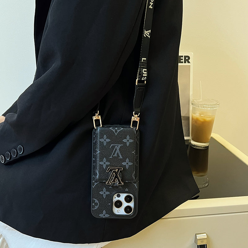 Lou Card Chain Τσάντα Μαύρη Θήκη iPhone