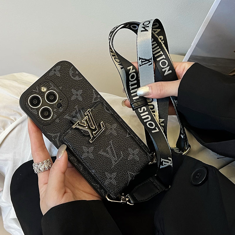 Lou Card Chain Τσάντα Μαύρη Θήκη iPhone