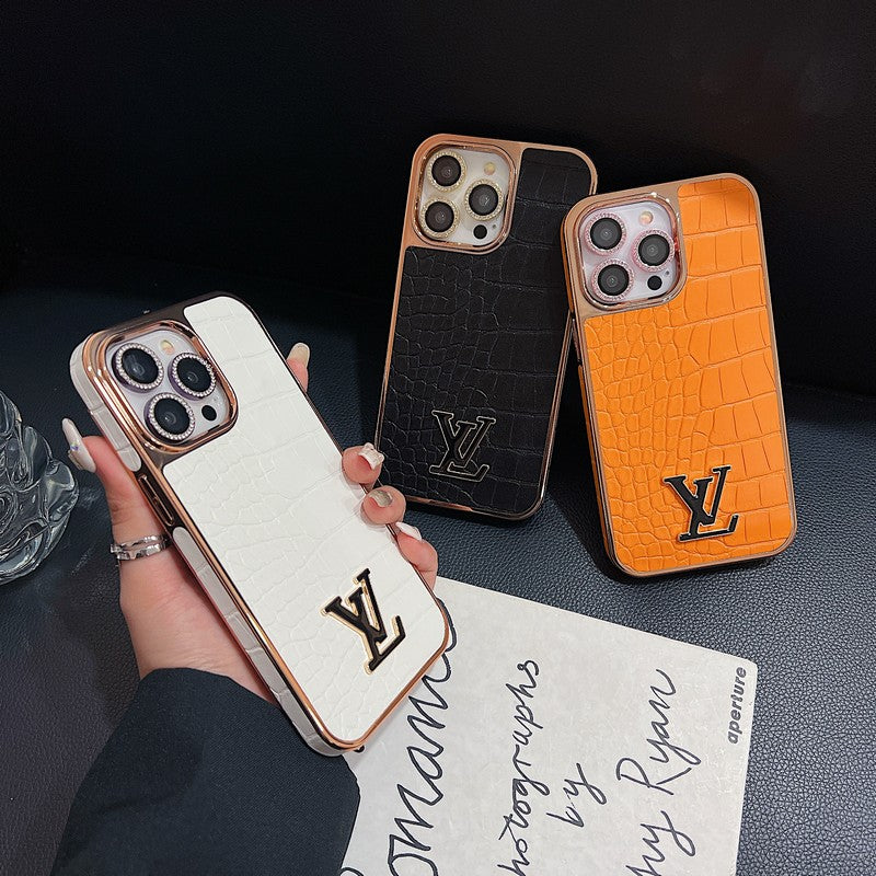 Pouzdro na iPhone s barevným vzorem Lou krokodýla