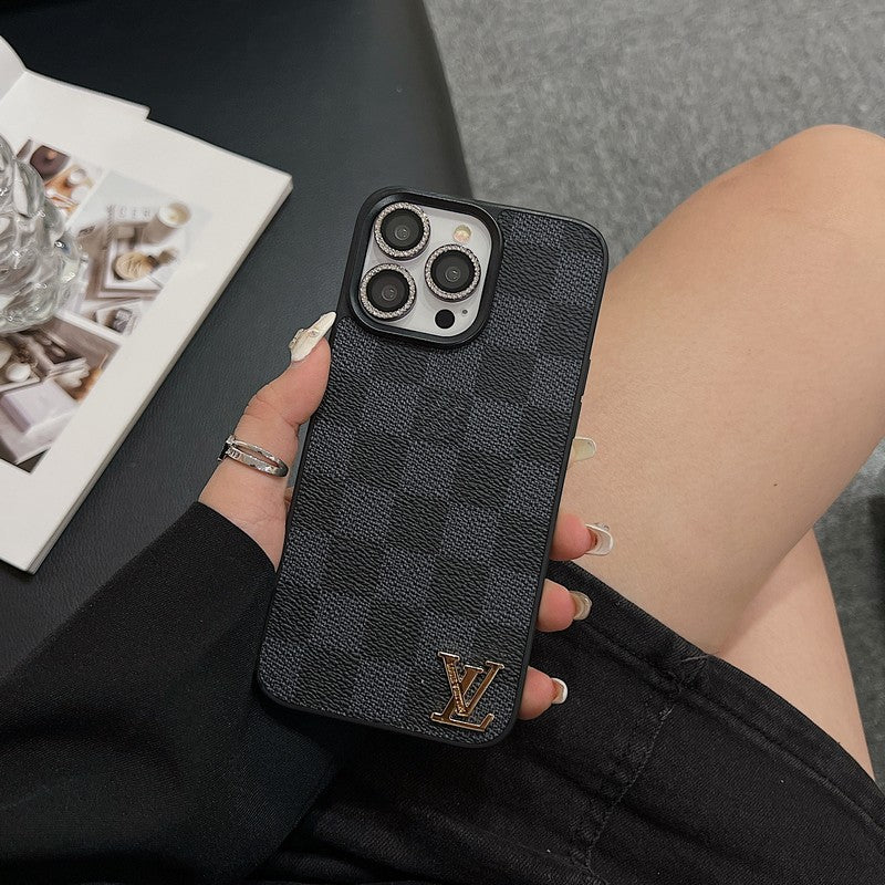 Lou Klassiek leren iPhone-hoesje