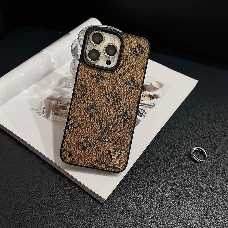 Lou Klassiek leren iPhone-hoesje