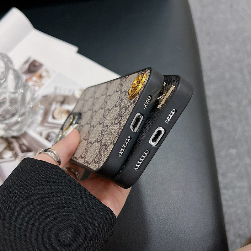 Lou Klassiek leren iPhone-hoesje