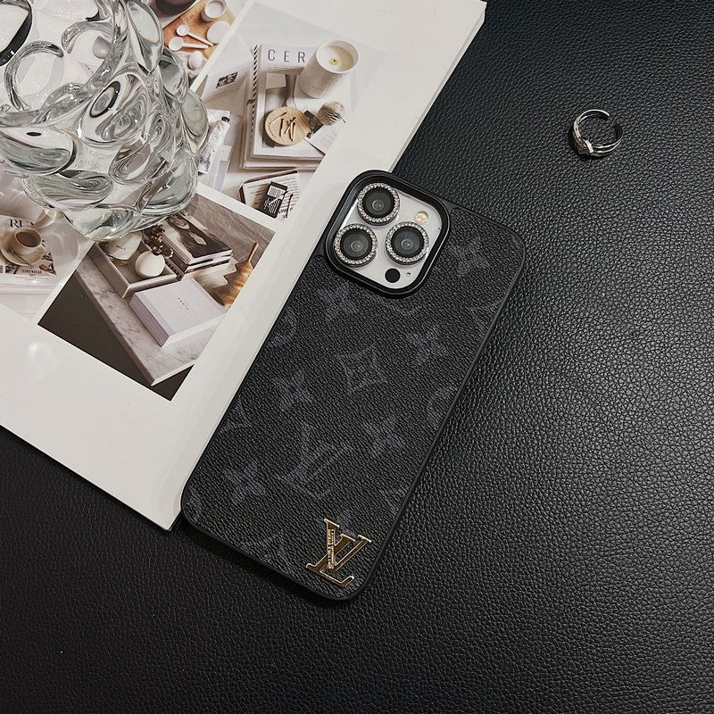 Lou Klassiek leren iPhone-hoesje