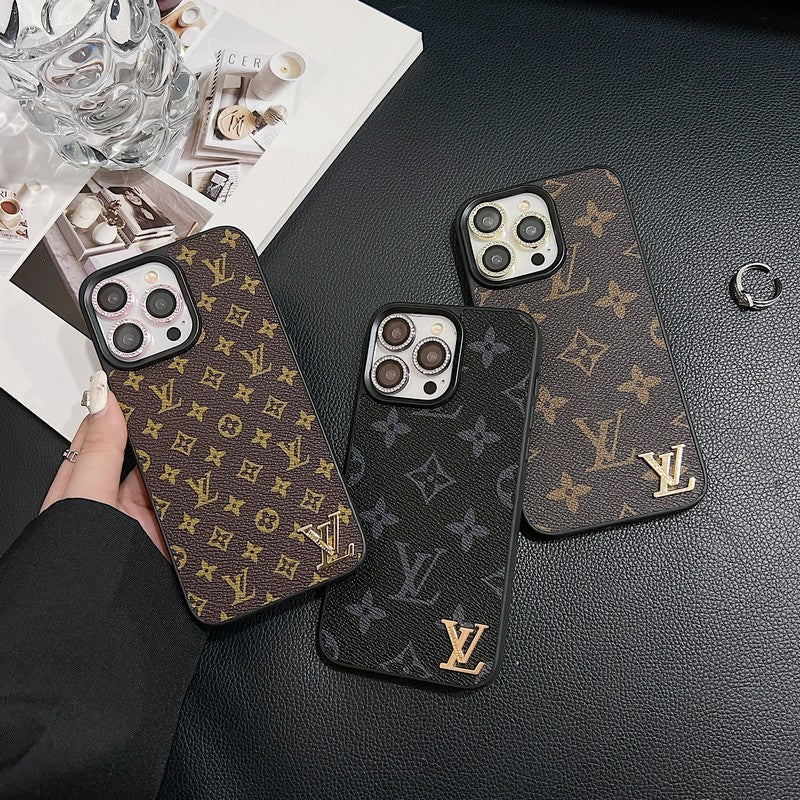 Lou Klassiek leren iPhone-hoesje