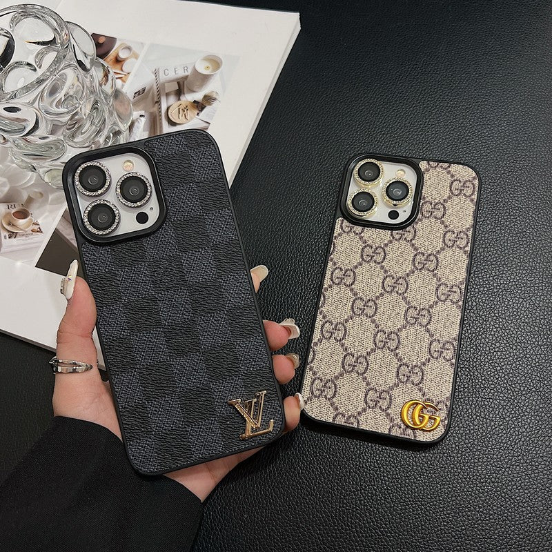 Lou Klassiek leren iPhone-hoesje