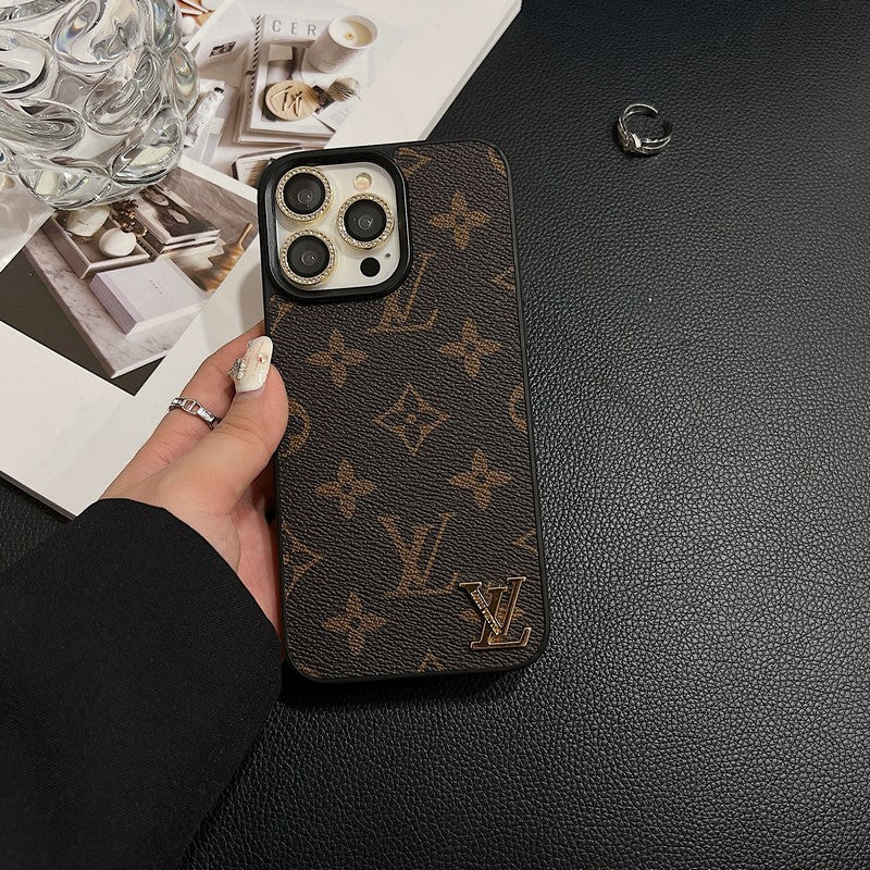 Lou Klassiek leren iPhone-hoesje