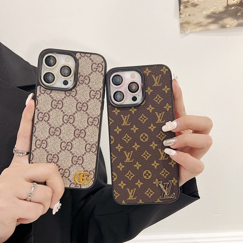 Lou Klassiek leren iPhone-hoesje