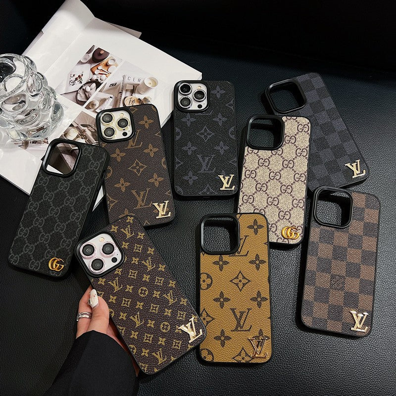 Lou Klassiek leren iPhone-hoesje