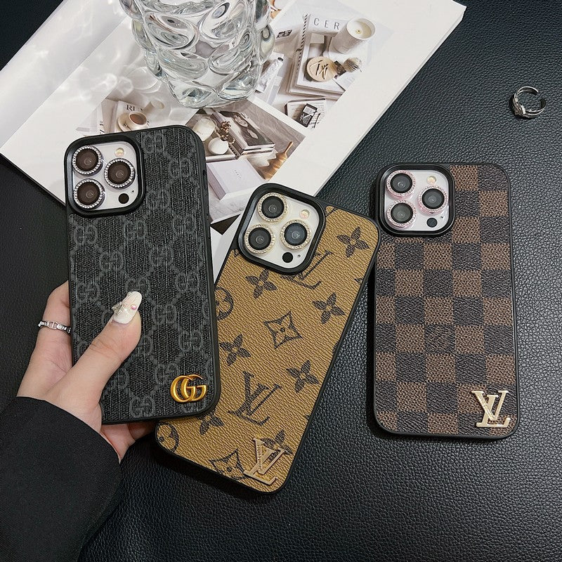 Lou Klassiek leren iPhone-hoesje