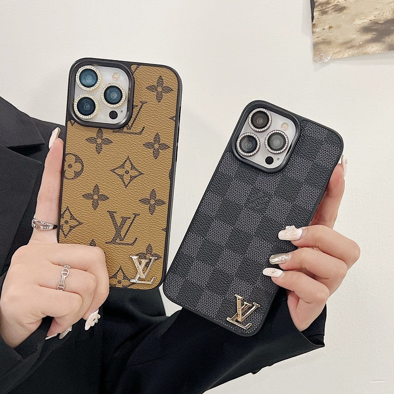 Lou Klassiek leren iPhone-hoesje