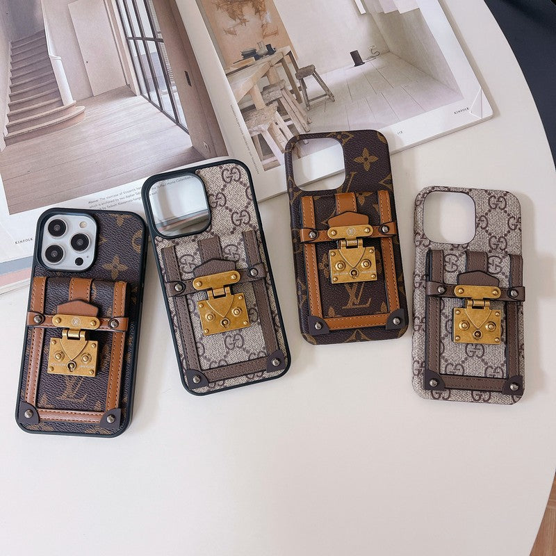 Capa para iPhone porta cartão GG Lou