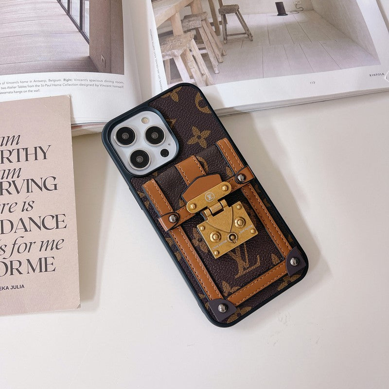 Capa para iPhone porta cartão GG Lou