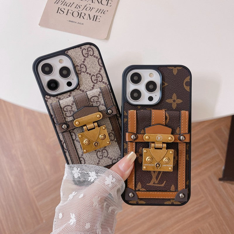 Capa para iPhone porta cartão GG Lou