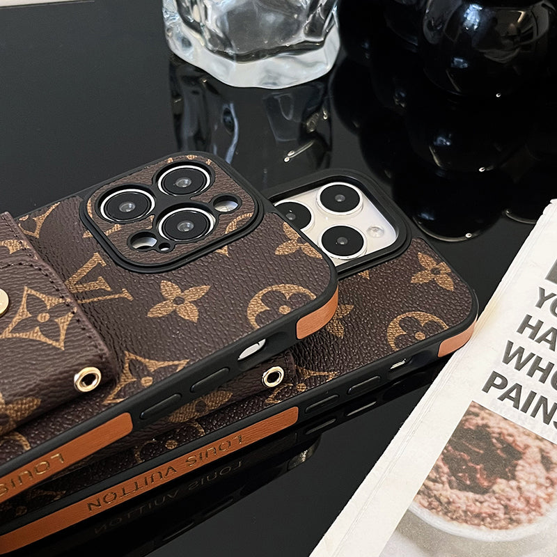 Nowe klasyczne luksusowe etui na telefon z uchwytem na karty 💎