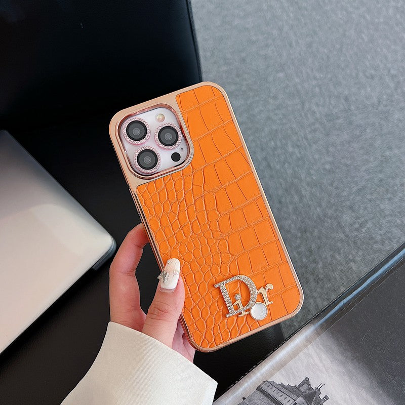 CD Diamond Logo Rose Gold iPhone etui