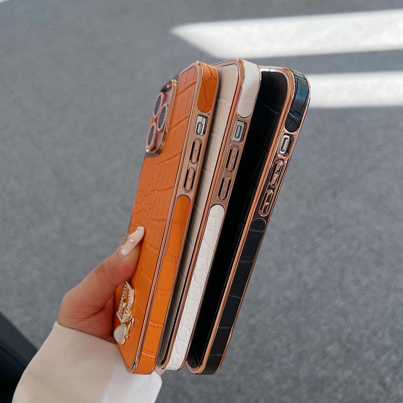 CD Diamond Logo Rose Gold iPhone etui