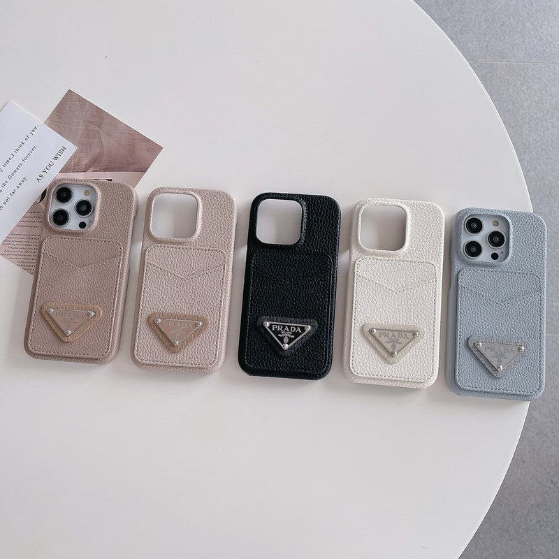 Kolorowe etui na iPhone'a z torbą na karty Pra