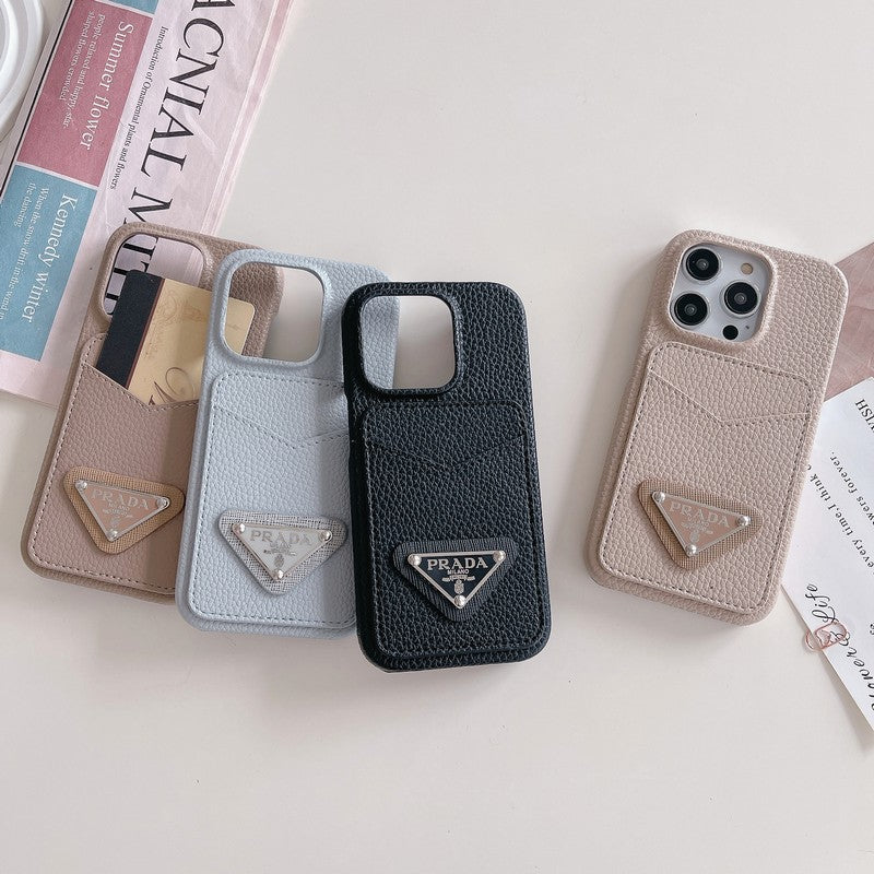 Kolorowe etui na iPhone'a z torbą na karty Pra