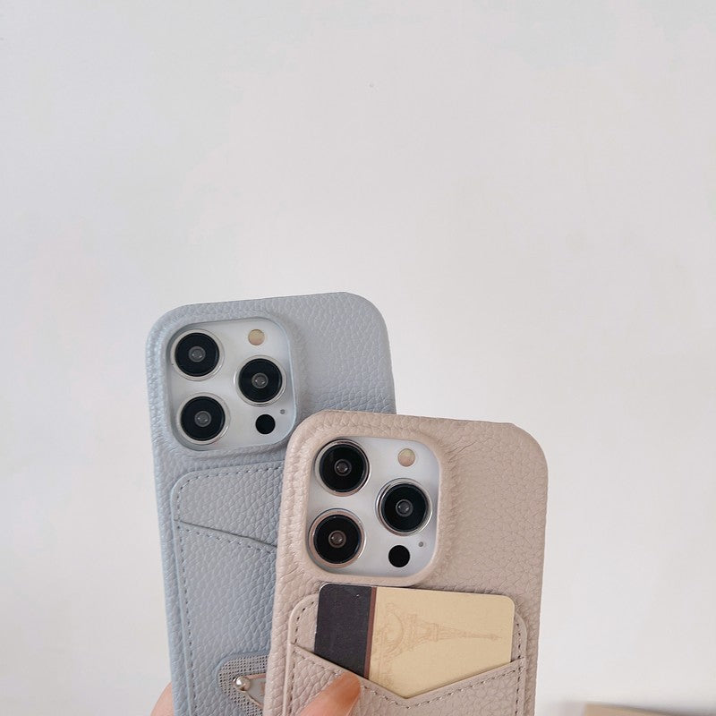 Kolorowe etui na iPhone'a z torbą na karty Pra