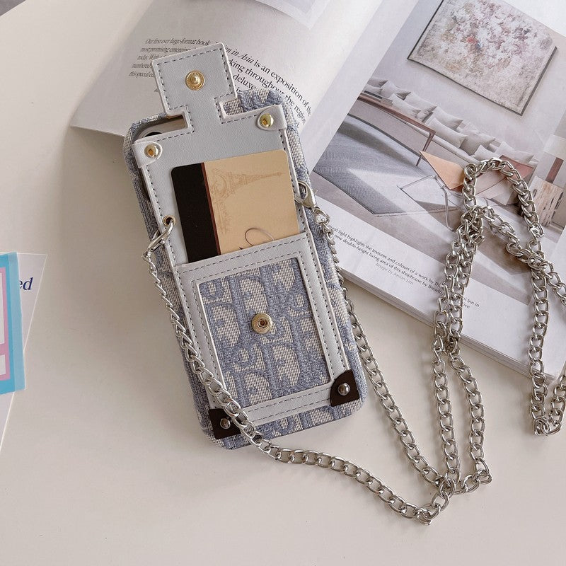 CD-kortveske i stoff til iPhone