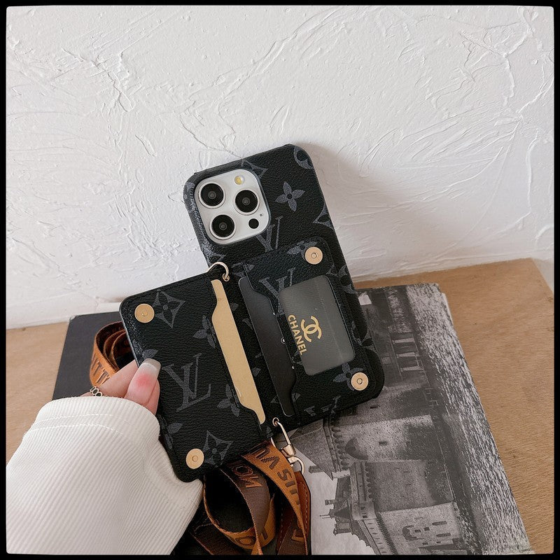 Custodia classica per iPhone a tracolla Lou Card Bag