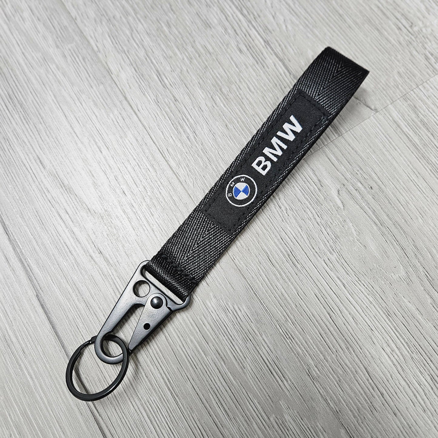 BRAND NUA Rásaíocht Dubh Keychain Eochair miotail Ring Hook Strap Lanyard Uilíoch