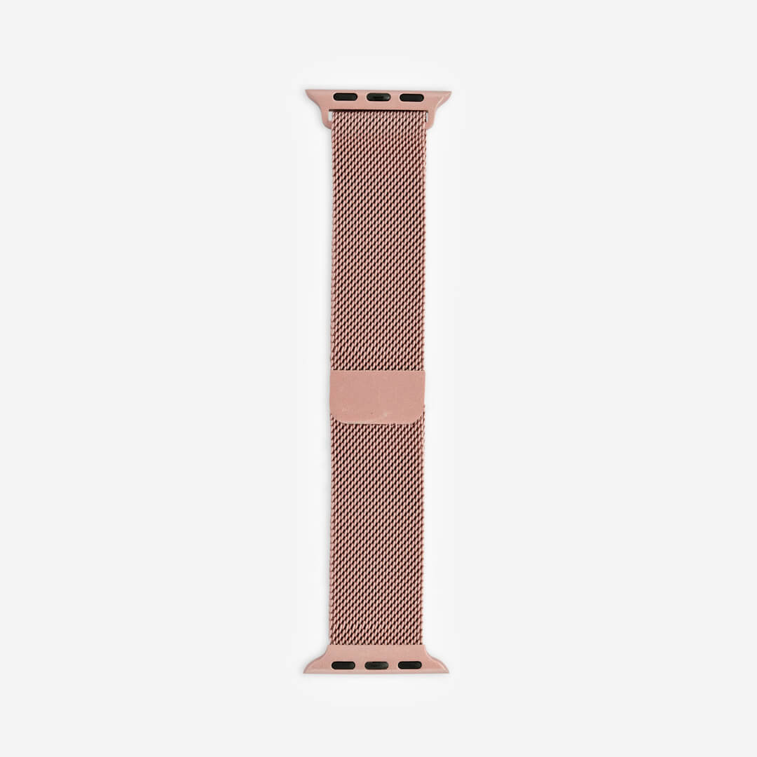 Pásek na Apple Watch Milanese Loop – růžové zlato